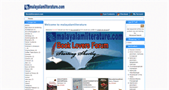 Desktop Screenshot of malayalamliterature.com
